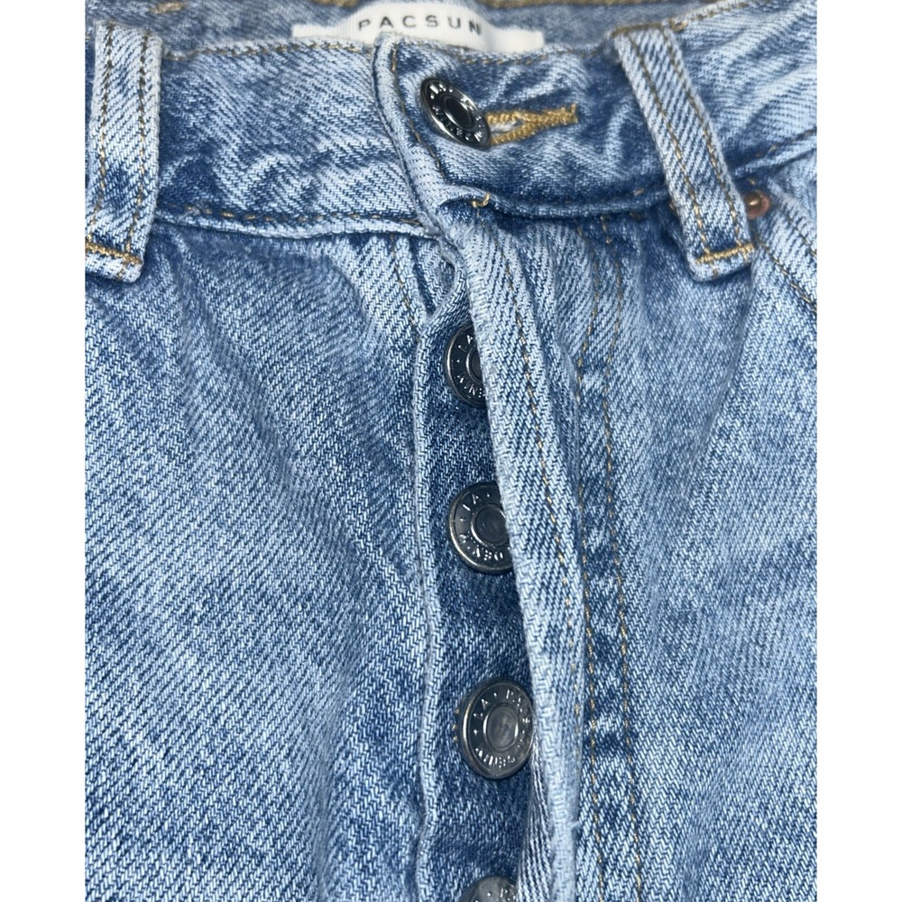 Pacsun Women's Blue High Rise Straight Bootcut Flared Denim Jeans‎ Pants Size 25 - Picture 4 of 12